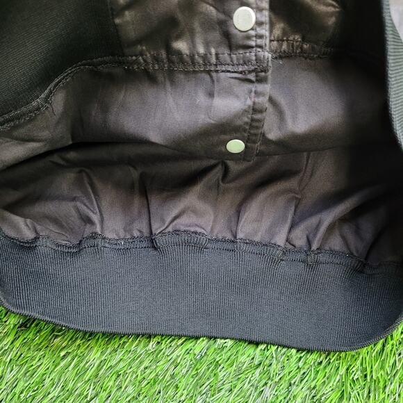 Vintage 80s BFGoodrich Racing Jacket Large 23x23 Boxy Crop Black Raglan - Picture 6 of 12